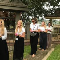 Volunteers at project