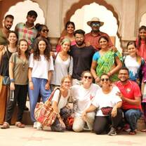 Volunteers with the host family