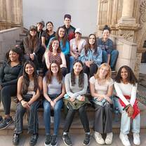 Group photo in stairs