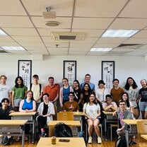 CET Beijing students in a classroom together