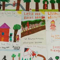 Little Red Riding Hood cover drawings