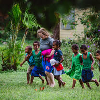 The kids love our students!