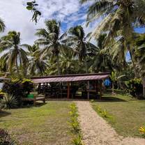 The community dining hall, right on the beach!