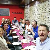 group dinner at orientation