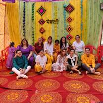Volunteers with host family