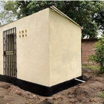 We constructed a girls change house for adolescent girls to use when in their menstrual period.