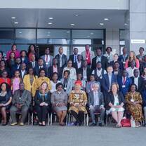 formal photo of large group of people 