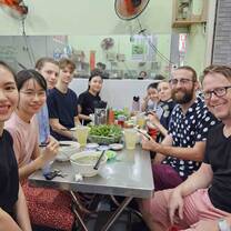 Pho with staff and students