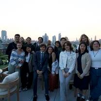 Group of students on Brooklyn rooftop