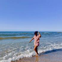 Girl in sea