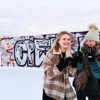 Women in snow