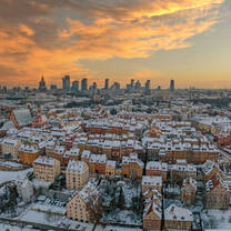 Snow in Warsaw