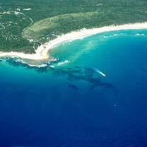 Sodwana Bay, Zululand, South Africa arial view 