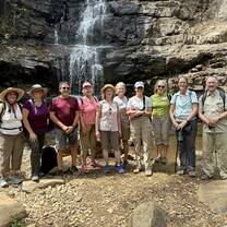 Hiking with SEGA Students to local waterfall 