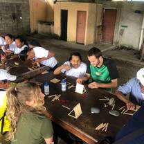 Volunteers and senior citizens