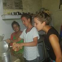 ana maria expirence Nepali food