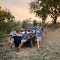 The Bushwise 60-day students taking a relaxing coffee break.