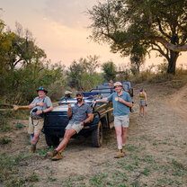 The Bushwise 60-day students taking a relaxing coffee break.