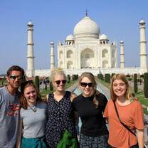 Group photo at Taj Mahal