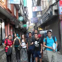 volunteers ready for project