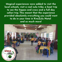 a group from uk at african school
