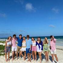 Team on the beach