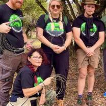 A group with snares found on a snare patrol