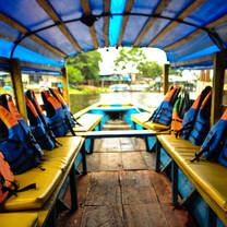 tour boat inside