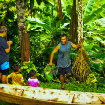 people picking fruit