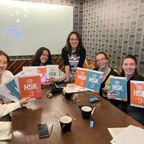 students in HSK evening class