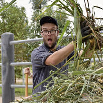 Volunteers helping out at the refuge