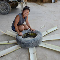 Volunteers helping out at the refuge
