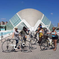 Group of 50+ ladies on a tour around Valencia, Spain
