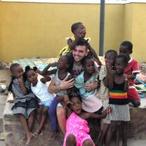 After school at the refugee children's home