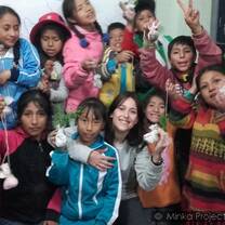 children and volunteer of our project