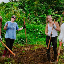 Students out in the field