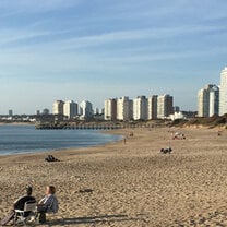 Coastline on Montevideo