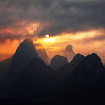 Sunrise over Yangshuo