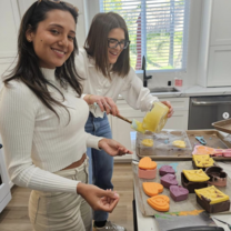 two woman baking together