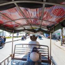 Taxi ride in Cambodia 