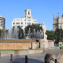Plaza Catalunya, right across from IES Abroad Barcelona