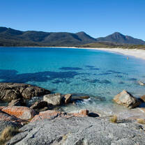Wineglass Bay Beach on the East Coast of Tasmania