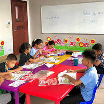 Typical Cambodian classroom