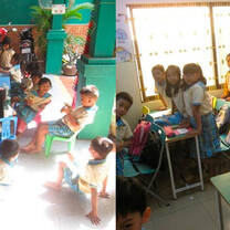 Typical Cambodian classroom