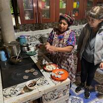 Two women in kitchen