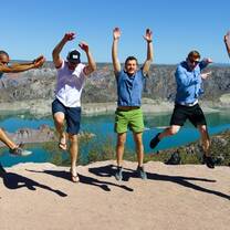 Guys celebrating in Mendoza