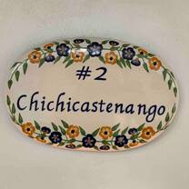 Ceramic plaque with room name