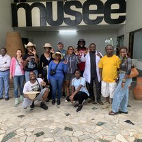 group of students at Musee National