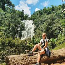 Helena exploring the jungle