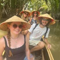 posing in hats 